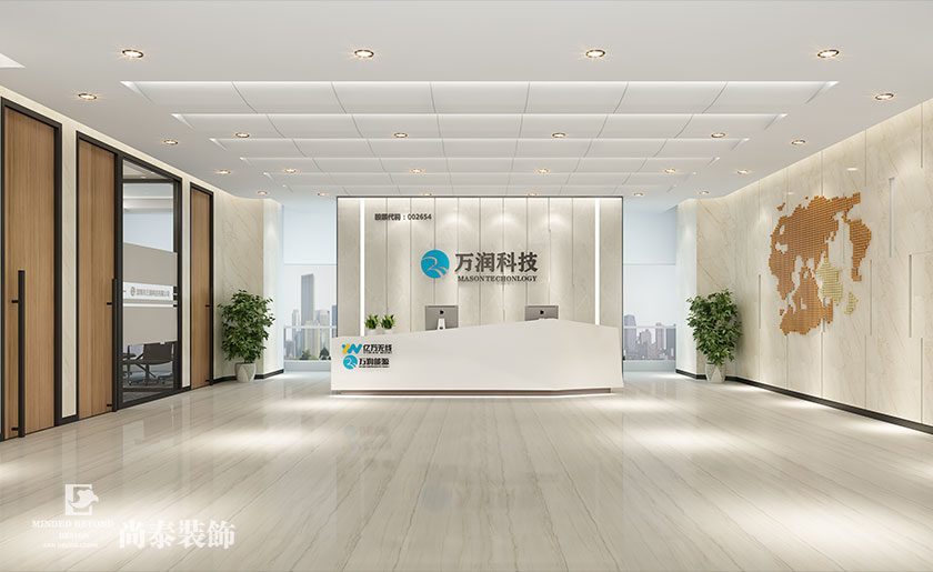 1700㎡上市LED產(chǎn)業(yè)科技公司辦公室裝修設(shè)計(jì) | 萬(wàn)潤(rùn)科技