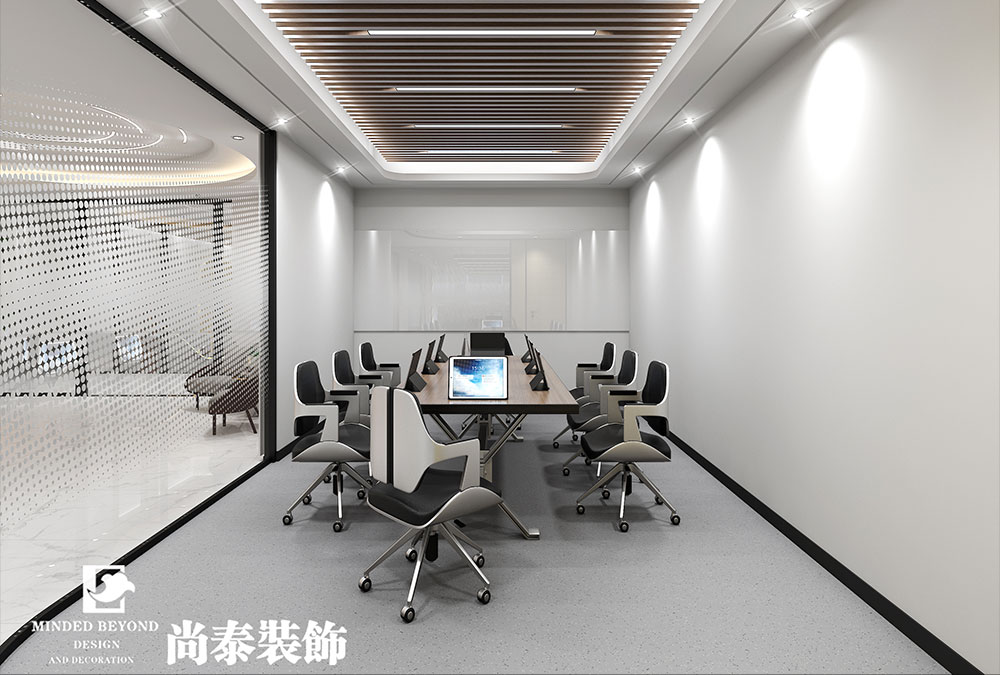 1200㎡電子科技實(shí)業(yè)公司辦公室設(shè)計(jì) | 健之家