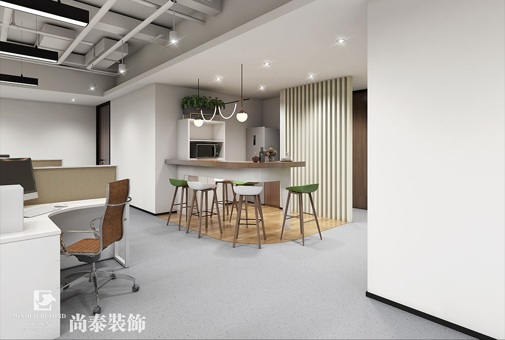 1200㎡電子科技實(shí)業(yè)公司辦公室設(shè)計(jì) | 健之家
