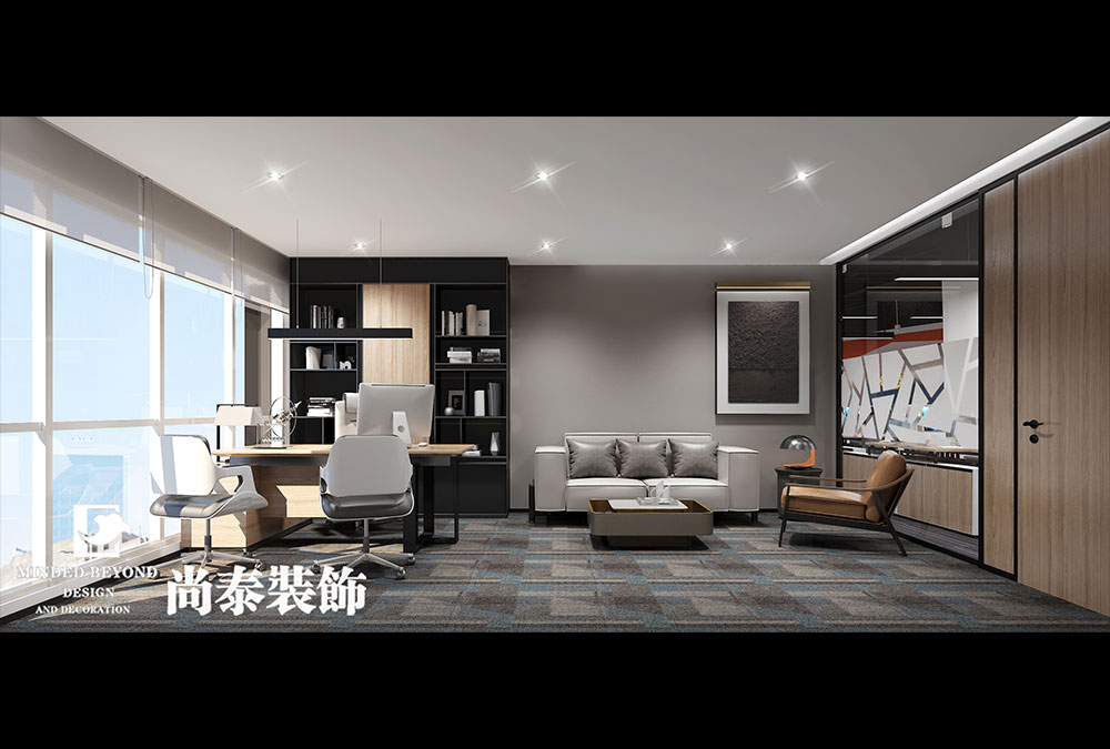 1200㎡電子科技實(shí)業(yè)公司辦公室設(shè)計(jì) | 健之家