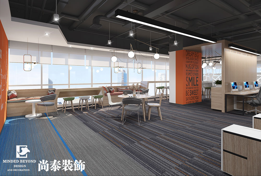 1200㎡電子科技實(shí)業(yè)公司辦公室設(shè)計(jì) | 健之家