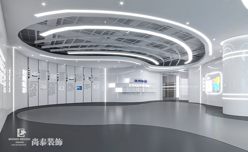 6000㎡醫(yī)療科技公司辦公室展廳裝修設(shè)計
